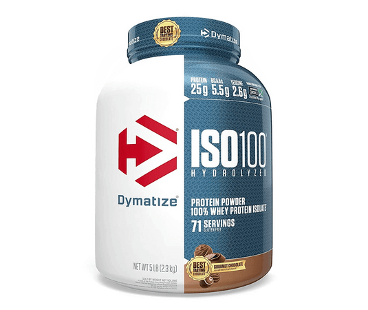 Dymatize iso 100 hydrolyzed protein 5 lbs gourmet chocolate 1616422037677961