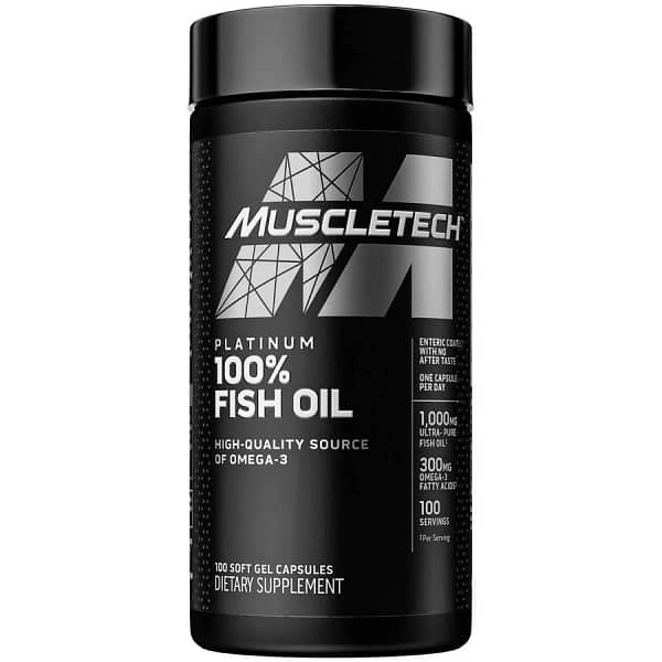 Muscletech platinum 100% fish oil – 100 softgel